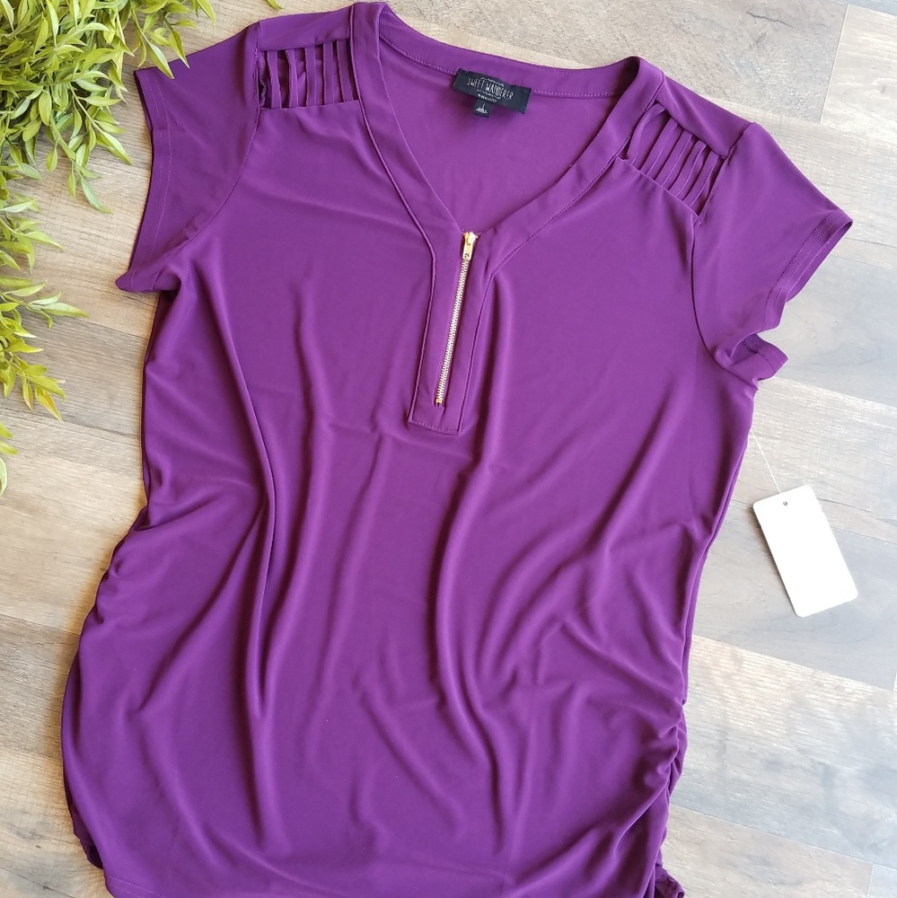 Sweet Wanderer • Maternity Zippered Tee